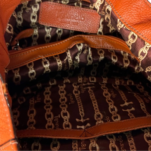 Tignanello Vibrant Orange Leather Purse - Picture 7 of 8